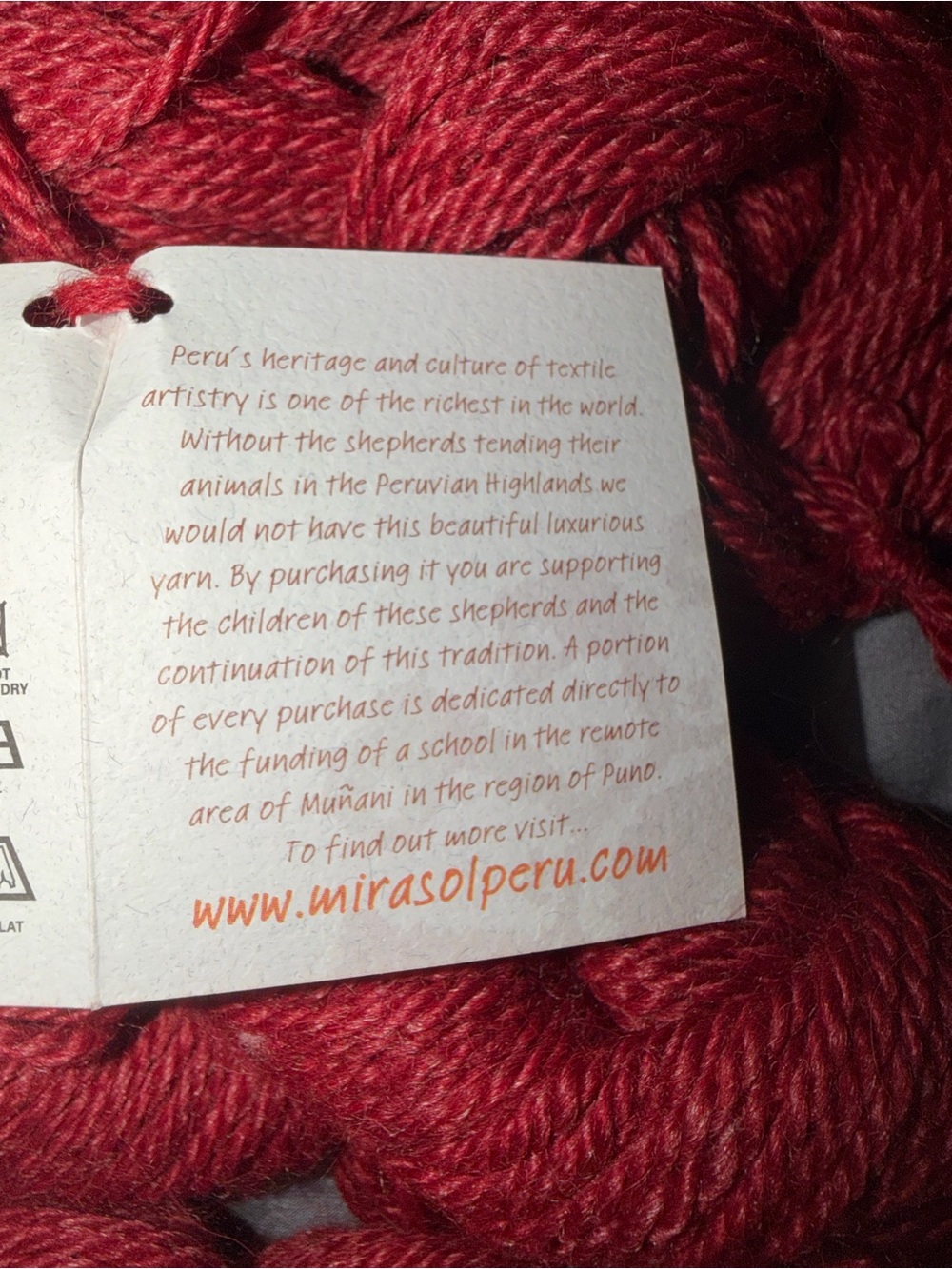 Mirasol Deep Crimson Twisted Yarn - Picture 2 of 6